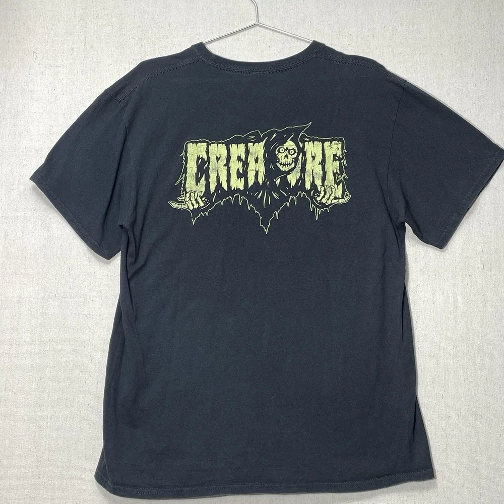 Creature Skateboards Shirt Mens L Black Green Logo Graphic Skate Tee T-Shirt - Picture 7 of 12